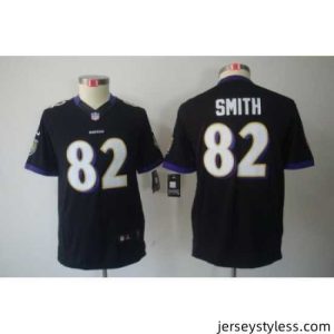 Stunning Nike Baltimore Ravens 82 Torrey Smith Black Color[Limited Jerseys]
