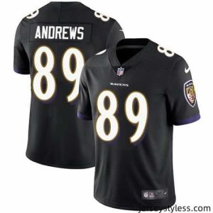 Stunning Nike Baltimore Ravens 89 Mark Andrews Black Vapor Untouchable Limited Jersey