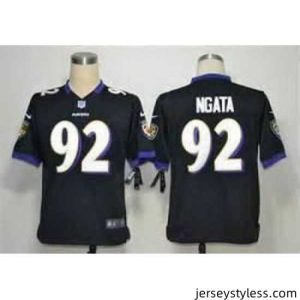 Fantastic Nike Baltimore Ravens #92 Haloti Ngata Black NFL Jerseys