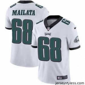 Fantastic Nike Eagles 68 Jordan Mailata White Vapor Untouchable Limited Jersey