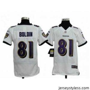 Impressive Nike NFL Baltimore Ravens #81 anquan boldin white Jerseys