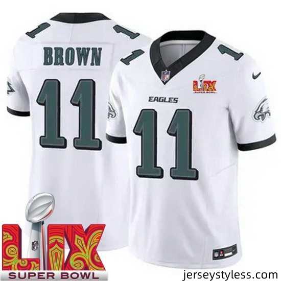 Youth-Philadelphia-Eagles-AJ-Brown-11-White-2024-2025-Super-Bowl-LIX-F-U-S-E-Stitched-NFL-Jersey-888444_23971_550X550
