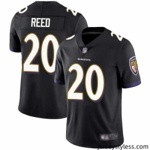 Unique Ravens 20 Ed Reed Black Alternate Stitched Football Vapor Untouchable Limited Jersey