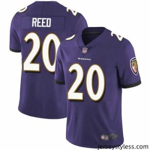 Premium Ravens 20 Ed Reed Purple Team Color Stitched Football Vapor Untouchable Limited Jersey