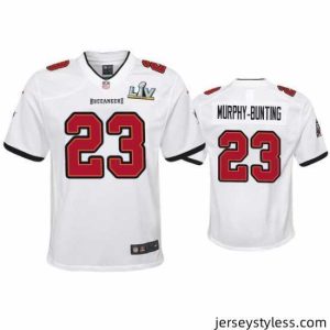 Unique Sean Murphy Bunting Buccaneers White Super Bowl Lv Game Jersey