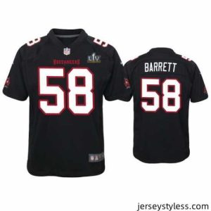 Stunning Shaquil Barrett Buccaneers Black Super Bowl Lv Game Fashion Jersey