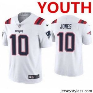Amazing new england patriots 10 mac jones white 2021 vapor limited football jersey