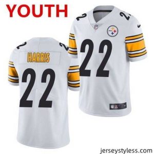 Premium pittsburgh steelers 22 najee harris white 2021 limited football jersey