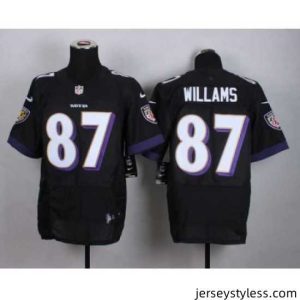 Impressive nike nfl jerseys baltimore ravens 87 willams black[Elite]
