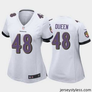Fantastic patrick queen baltimore ravens white game jersey